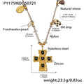 Black Zircon Cross / 41+5cm