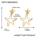 Starfish Gold Earrings / One Size