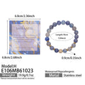 Style H Zircon & Natural Stone Stretch Bracelet / Bracelet