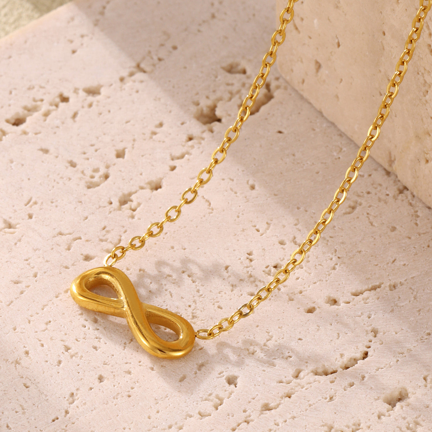 316L Stainless Steel 18K PVD Gold Natural Stone Pearl Necklace made with 316L stainless steel and 18K PVD gold finish for wholesale jewelry buyers - image 16