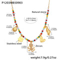 Colorful Beaded / Length 43+5cm