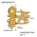 Gold Starfish Zircon / Size 7