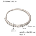Steel White Zircon / Size 7