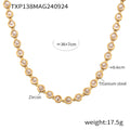 Necklace / Gold White Zircon