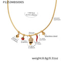 Gold / Bell Zircon Charm