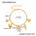 Gold / DIY Crab Bracelet 16+5cm