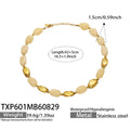 Necklace / 牛骨色树脂Gold / 5cm