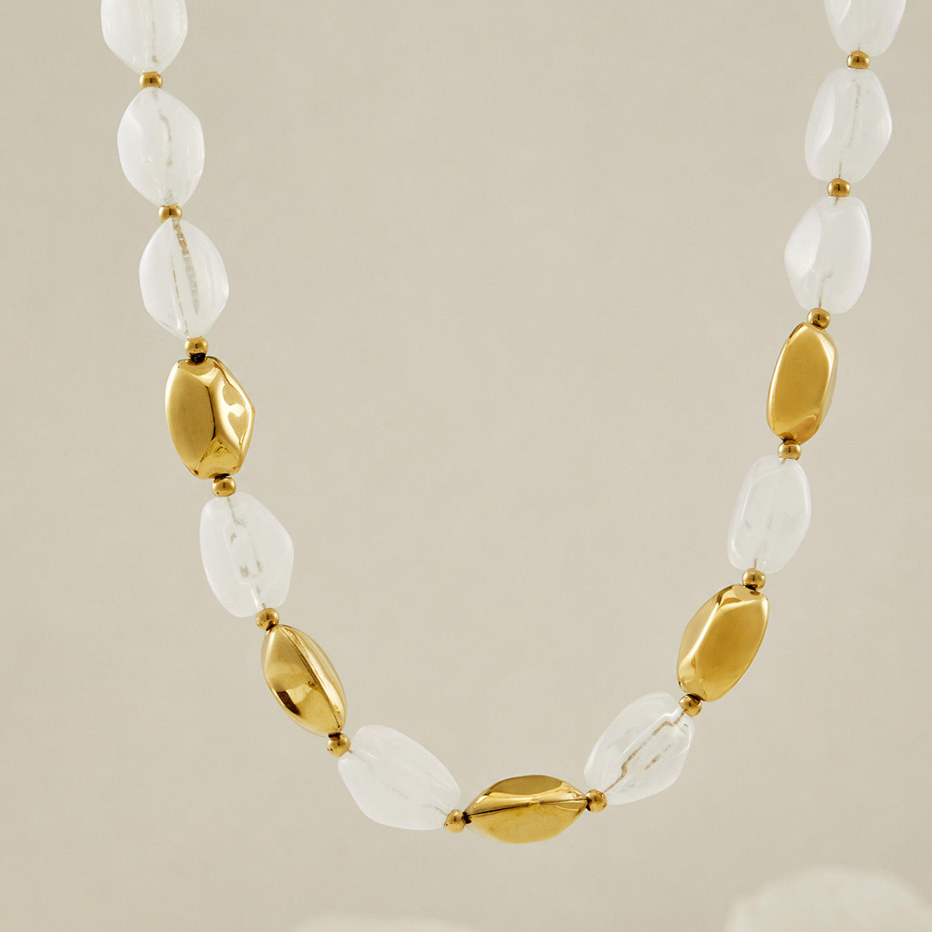 316L Stainless Steel 18K PVD Gold Resin Chain Bracelet & Necklace made with 316L stainless steel and 18K PVD gold finish for wholesale jewelry buyers - image 4