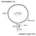 TXP476 Steel Necklace 41+5cm