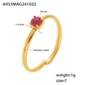 Size 7 / Gold Pink Zircon