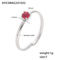 Size 7 / Steel Pink Zircon