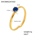 Size 7 / Gold Blue Zircon