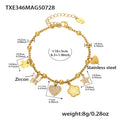 Gold / Adjustable Bracelet 16+5cm