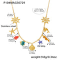 Gold / DIY Ocean Series Necklace 41+5cm