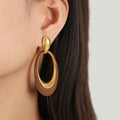 Gold / Brown Enamel
