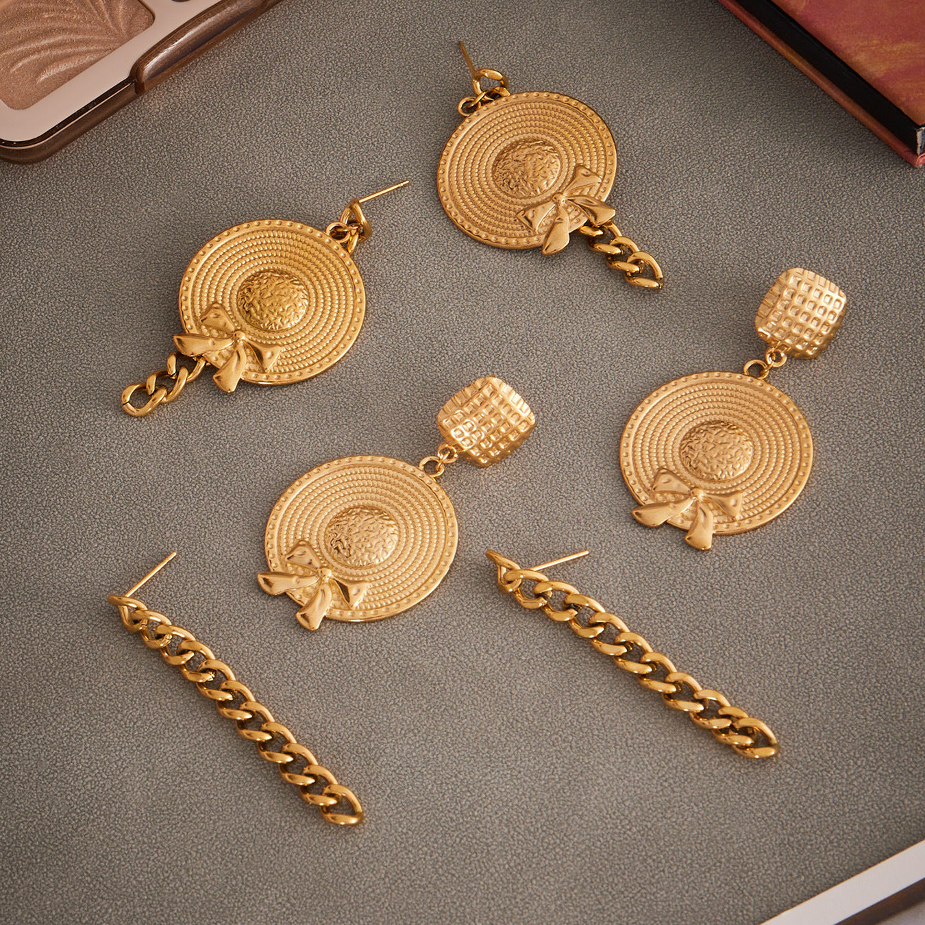 316L Stainless Steel Vintage-Inspired Tassel & Chain Earrings - Image 8