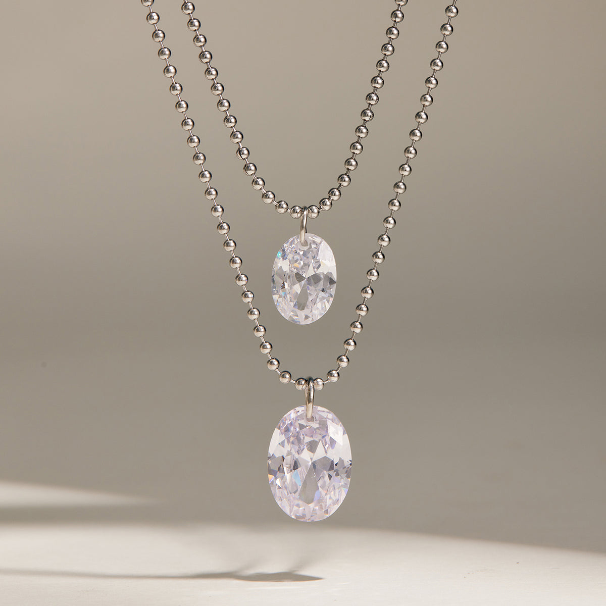 316L Stainless Steel 18K PVD Gold Waterdrop Zircon Pendant Necklace made with 316L stainless steel and 18K PVD gold finish for wholesale jewelry buyers - image 8