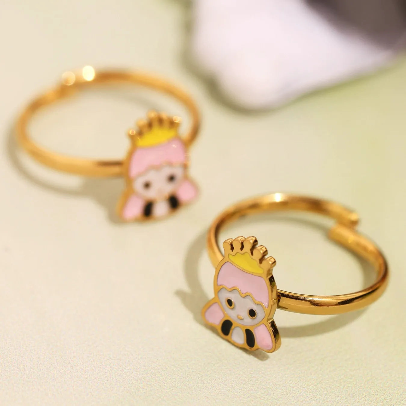 316L Stainless Steel Whimsical Enamel Princess Jewelry - Image 2