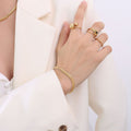 Bracelet / Gold Wide 15+5 / 5cm
