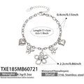 Bracelet / Floral Butterfly Steel / 5cm