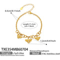 Bracelet / Gold Bee Charm / 5cm
