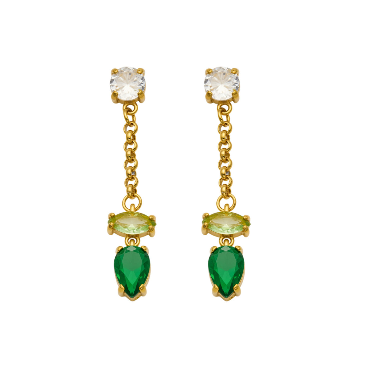 316L Stainless Steel 18K PVD Gold Droplet Earrings made with 316L stainless steel and 18K PVD gold finish for wholesale jewelry buyers - image 11