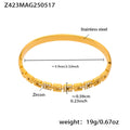 Z423 Gold White Zircon Bracelet