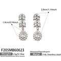 Earrings / White ZirconSteel / Default