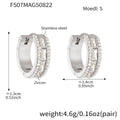 Steel CZ Earrings (F507) / S