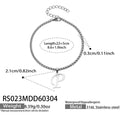 P Initial Steel Anklet 22+5cm (RS023) / Default