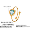 Light Blue Glass Stone / Ring
