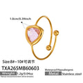 Pink Glass Stone / Ring