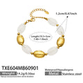 Bracelet / White Resin Gold / 5cm