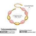 Bracelet / Pink Resin Gold / 5cm
