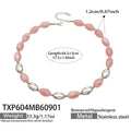 Necklace / Pink Resin Steel / 5cm
