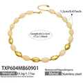 Necklace / Yellow Resin Gold / 5cm