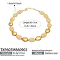 Necklace / Yellow Resin Gold / 43+5 cm