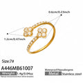Double Flower / Gold Tone / 7