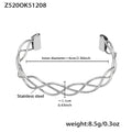 Z520 silver woven bracelet