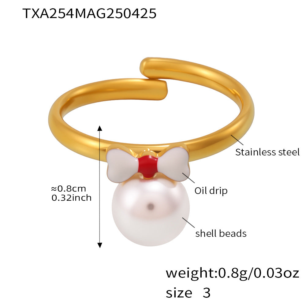 316L Stainless Steel 18K PVD Gold Butterfly Knot Necklace made with 316L stainless steel and 18K PVD gold finish for wholesale jewelry buyers - image 8