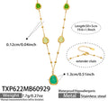 316L Stainless Steel 18K PVD Gold Cat Eye Bracelet