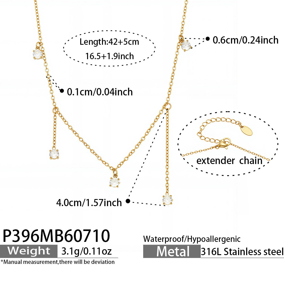 316L Stainless Steel 18K PVD Gold Cat Star Pendant Necklace made with 316L stainless steel and 18K PVD gold finish for wholesale jewelry buyers - image 11