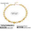 TXP603 – Necklace / Champagne Resin Gold / 43+5 cm