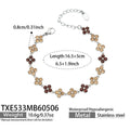 TXE533-Champagne Zircon Steel Bracelet 16.5+5cm