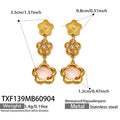 Earrings / 香槟锆石花朵Gold / Default