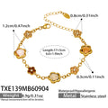 Bracelet / 香槟锆石花朵Gold / 5cm