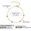 Bracelet / Black Zircon Gold / 5cm