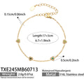 Bracelet / Green Zircon Gold / 5cm