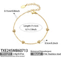 Bracelet / White Zircon Gold / 5cm