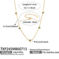 Necklace / Green Zircon Gold / 5cm